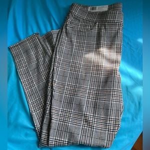 Seven7 Pull On Ponte plaid pants